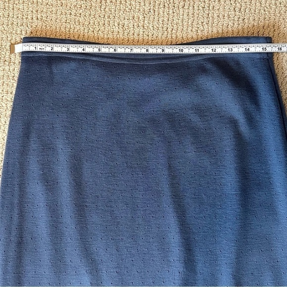 Anna Rachele Italian Virgin Merino Wool Skirt Sweater Set Fur Trim Size Medium - Picture 13 of 16